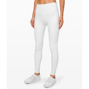 White Lululemon Align leggings